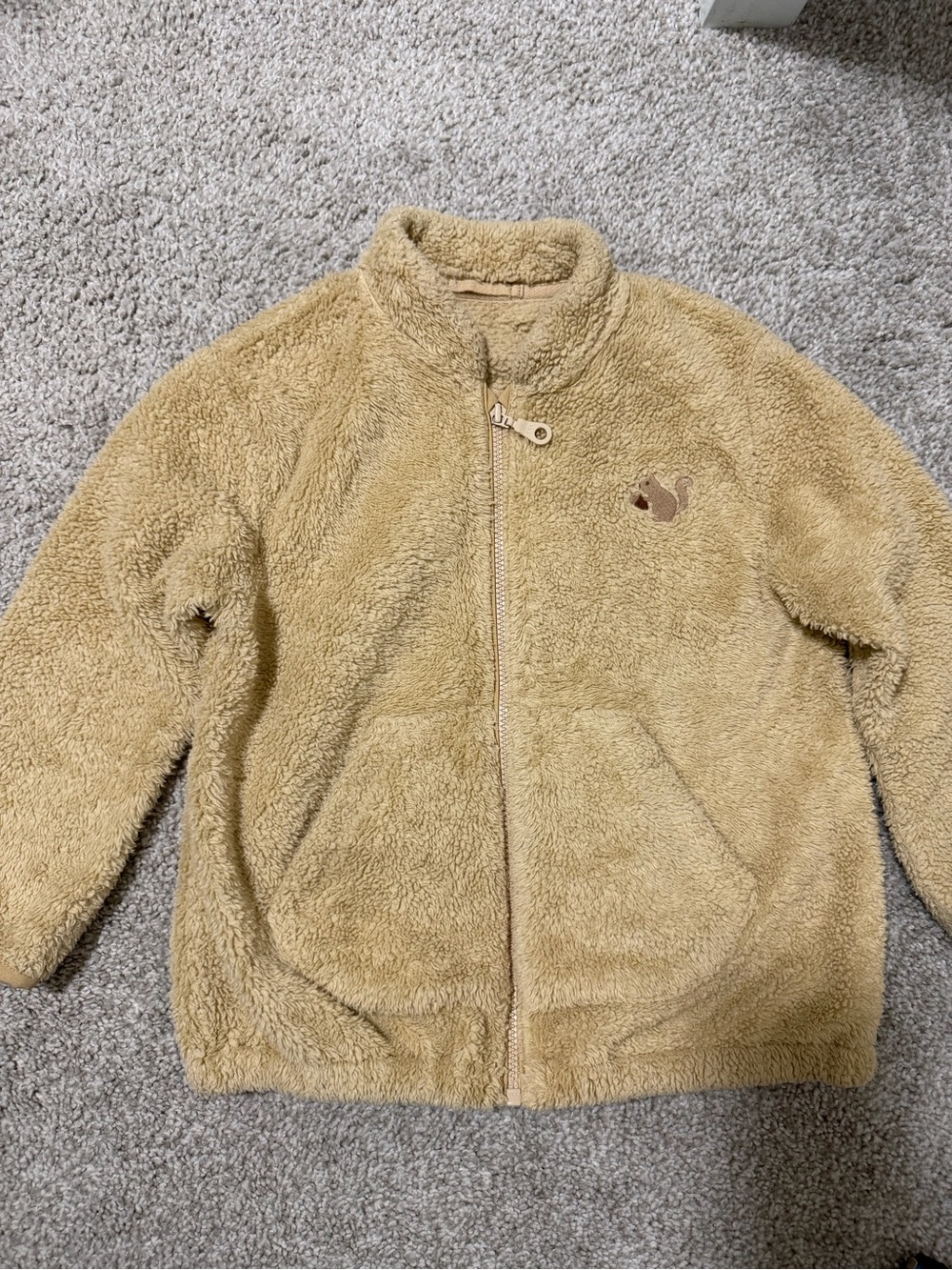 Uniqlo Baby Fleece Full-Zip Brown